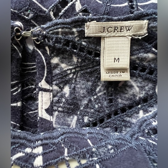 Art Deco lace top in navy blue - Picture 3 of 4